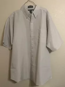 Jonathan Corey Button Front Dress Shirt Beige Micro Fiber XL 17-17 1/2 - Picture 1 of 3