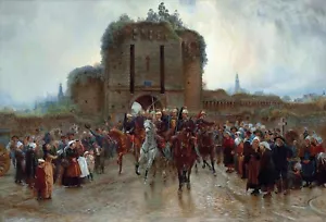 Reproducción artística de pintura al frente de Elizabeth Southerden Thompson - Imagen 1 de 3