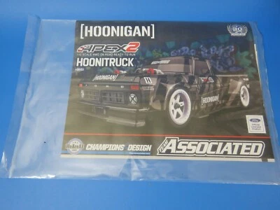 Team Associated Apex2 Hoonitruck RTR 1/10 Electric 4WD Truck 30123 MANUAL ONLY ! - Image 1 of 4
