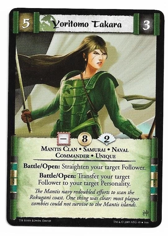 L5R: *YORITOMO TAKARA* - The Harbinger - Legend of the Five Rings CCG - Image 1 of 1