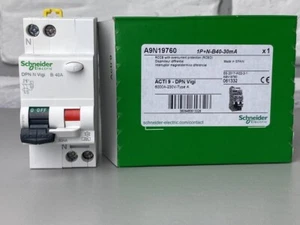 Schneider A9N19760 Acti9 DPN N Vigi RCBO 1P+N 40A 30mA B Kurve 6000A Typ A - Bild 1 von 5