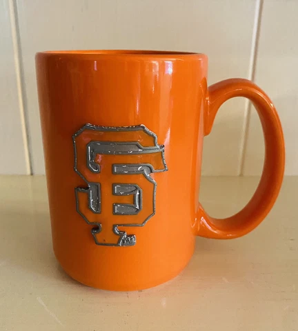 2012 SF Giants Orange Coffee Mug Great American USA Metal Logo San Francisco Cover