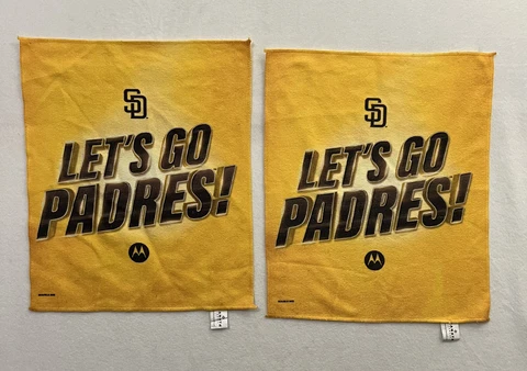 San Diego Padres 2023 Opening Day Playoff Rally Towel Gold NLCS Lot Of 2 Cover