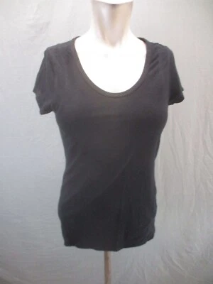 ZELLA Size S Womens Black Cotton Blend Short Sleeve Breathable Athletic Top 539 - Image 1 of 4