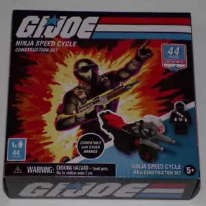 G.I. Joe Ninja Speed Cycle 44 Piece Construction Set with Snake Eyes Figure MISB - Picture 1 of 6