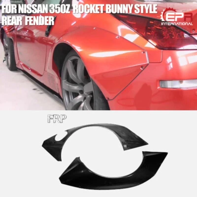 For Nissan 350z RB Style FRP Unpainted Wide Body Rear Fender Kits - Image 1 of 4