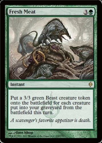 Fresh Meat ~ Moderately Played New Phyrexia MTG Magic UltimateMTG Green Card - Image 1 of 1