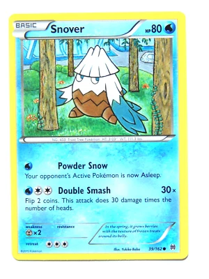 Snover 39/162 (NM, Pokemon Card, XY BREAKthrough, 2015, Water, Common) - Image 1 of 2