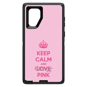OtterBox Defender for Galaxy Note (Choose Model) Keep Calm and Love Pink - Picture 1 of 11