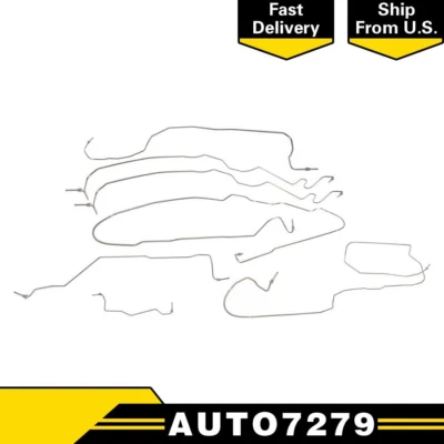 Kit de línea de freno de acero inoxidable para 03-07 cabina extendida Silverado Sierra 2500HD Foto 1 de 3