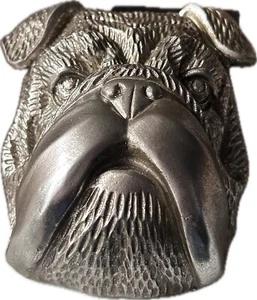 Silver Decorative bulldog head Book Ends (2pack) - Picture 1 of 2