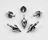 WINDSCREEN FAIRING COWLING BODY TAIL BLACK ANODIZE SCREWS BOLTS DOME METRIC 6MM