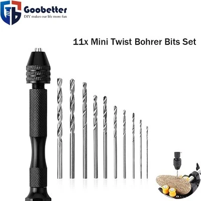 11x Mini Drill Twist Drill Bits Set Drill Press 0.5-2mm for Crafts  - Image 1 of 4