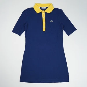 Abito donna Lacoste slim fit 38 - UK 10 - M blu/giallo - Foto 1 di 4