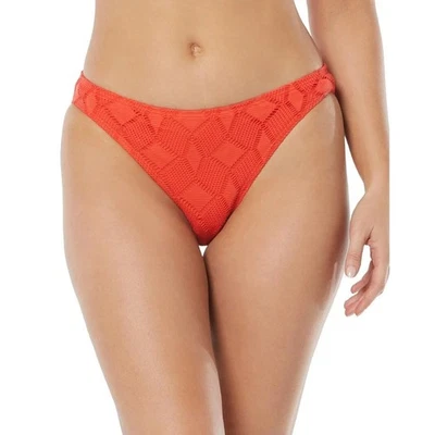Parte inferior de bikini hipster de ganchillo para mujer Vince Camuto talla XS mandarina nueva sin etiquetas Foto 1 de 4