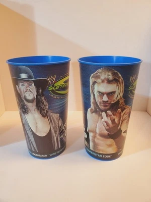 WWE Summer Slam 2009 3D 7-Eleven tazas lenticulares Slurpee Undertaker y Edge Foto 1 de 4