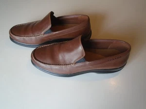 Cole Haan C25477 Men's Brown Leather Moc Toe Slip On Loafer Shoes Size US 11m 11 - Picture 1 of 12
