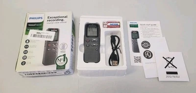 Philips VoiceTracer Audio Recorder Exceptional Recording 8GB Memory DVT1120 New - Image 1 of 3