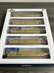 Athearn RTR HO Scale ATH15619 Maxi III Well Car 5-Unit Set TTX #74016 NOS! - Picture 1 of 2