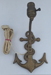 Luz de anclaje de metal vintage pararrayos de pared luz náutica - Imagen 1 de 15