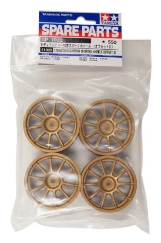 Tamiya 300051022 1:10 Rims Subaru Impreza, 4, 24.5 mm, Gold - Image 1 of 1