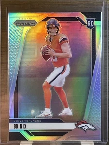 2024 Panini Prizm - Rookies Bo Nix #309 Silver Prizm (RC) CLEAN!!! 1 - Picture 1 of 11