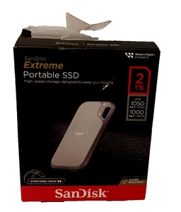 SanDisk 2TB Extreme Portable SSD High Speed Storage. NIB. FAST SHIPPING - Photo 1/3