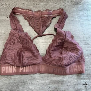Victoria's Secret Pink Spitzen-Bralette Mauve Small - Bild 1 von 8