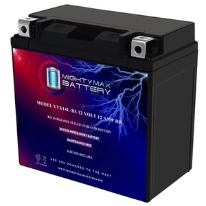 Mighty Max YTX14L-BS Replacement Battery for STX14L-BS, ETX14L, GTX14L-BS, WCP14 - Picture 1 of 6