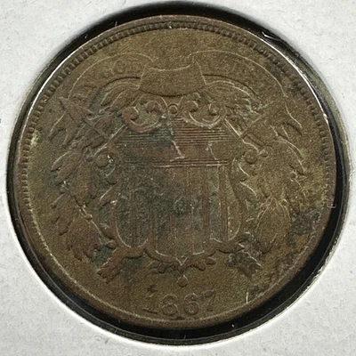 1867 2C Two Cent Piece (86617) - Image 1 of 2