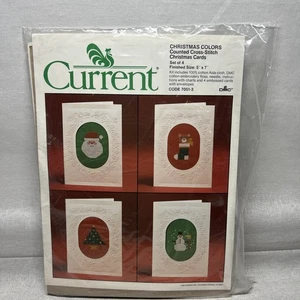 Kit cartoline di Natale punto croce corrente DMC 7051-3 - Foto 1 di 4