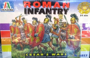 Italeri # 54mm #6857 Roman infantry 16 figs unpainted plastic 2003 MIB oop - Picture 1 of 2