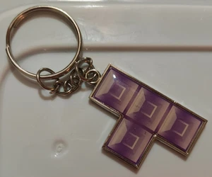 Tetris Piece Purple Sega Keychain - Picture 1 of 3