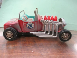 VINTAGE BANDAI BATTERY OP HOT ROD 1932 FORD 1950s JAPAN - Picture 1 of 6