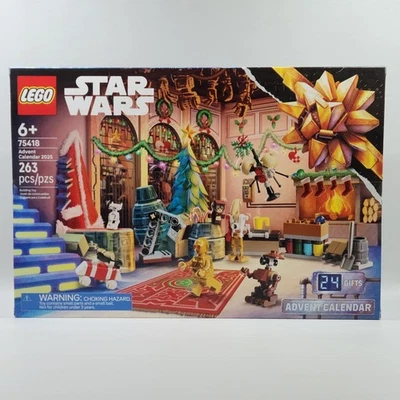 2025 Disney LEGO 75418 Star Wars Advent Calendar  Countdown to Christmas 263 pcs - Image 1 of 4