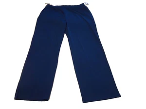 Koret dark blue PO fluid knit pants, wide leg, travel well, XL - Picture 1 of 4