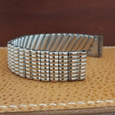 Correa de reloj clásica vintage 5/8" años 50 JB Champion EE. UU. 12k llena de oro blanco nos Foto 1 de 4