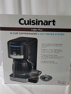 Cuisinart Coffee Plus  12-Cup Coffee Maker & Hot Water System -NEW & FREE SHIP - Image 1 of 4