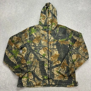 RealTree Jacket Adult Medium Brown Work Wear Hunting Camo Hood USA Coat Mens - Picture 1 of 9