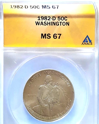 1982-D Washington Half Dollar MS-67 - Image 1 of 4