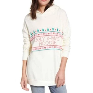 WILDFOX ugly x-mas hoodie sweatshirt size L Large New Nwt Womens Casual - Picture 1 of 7