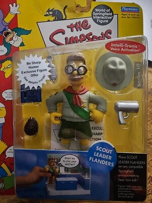 Playmates Los Simpson LÍDER EXPLORADOR FLANDERS World of Springfield Serie 10-Nuevo Foto 1 de 4