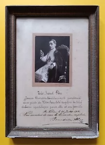 Papst Benedikt XV. (1854-1922) - Selten signiert Apostolischer Segen - 1921 - COA - Bild 1 von 3