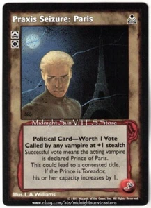 Praxis Seizure: Paris Dark Sovereigns V:TES VTES Vampire CCG - Picture 1 of 1