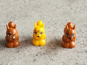 Lego Squirrel Dark Orange and Yellow Friends Elves Lot Of 3 Minifigs  - Picture 1 of 6