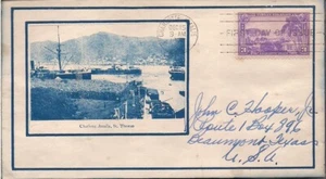 802 Virgin Islands Territory- FDC- John Hooper cachet- Cyanotype- Sealed - Picture 1 of 2