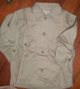 Khaki Shirt for Boys -1950'S Vintage Small Coneset brand new never worn - Picture 1 of 4