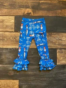 Cat In The Hat Milk Silk Triple Ruffle Leggings - Picture 1 of 2
