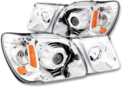 APJ Land Cruiser Cygnus LX470 Halo Headlights Chrome UZJ100W HDJ100 Foto 1 de 4