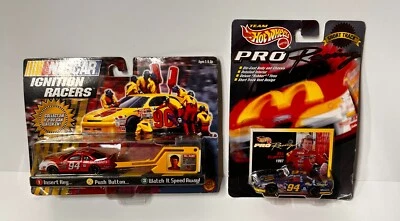 Lote de 2 1997 Bill Elliott #94 NASCAR HotWheels DieCast coleccionables nuevos Foto 1 de 2